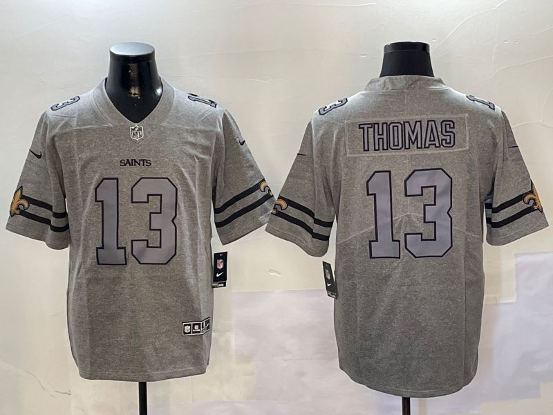 Men New Orleans Saints #13 Thomas Grey Throwback 2024 Nike Limited NFL Jersey style 1->new orleans saints->NFL Jersey